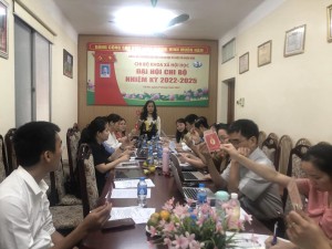 Tổ chức thành công Đại hội Chi bộ Khoa Xã hội học nhiệm kỳ 2022-2025